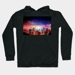 Hong Kong and Kowloon At Night Hoodie